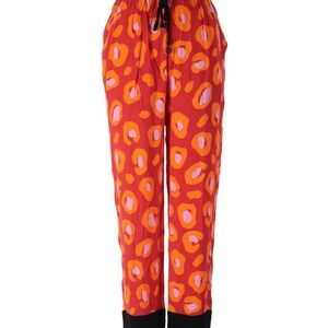 FARM Rio Vibrant Red and Orange Pants